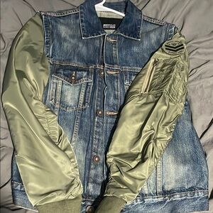 Denim Jean Bomber Jacket